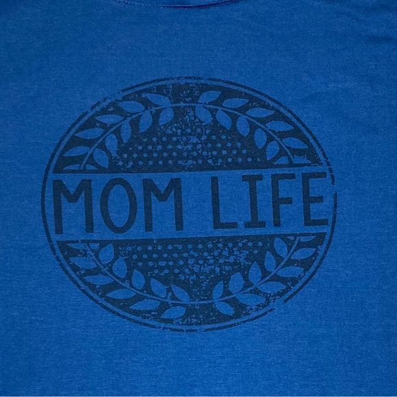 Mom Life Blue Tank Top Size Small S - Picture 2 of 6
